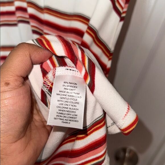 Arizona Jean Company Striped Mini Dress Xs with pocket EUC - Picture 5 of 7